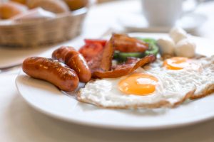 Rich buffet breakfast at Hotel Bau Maribor
